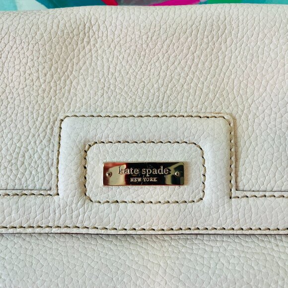 Kate Spade ♠ Vintage Cream Leather Handbag – Winter White - Picture 2 of 9